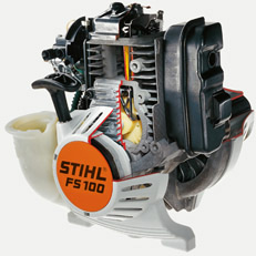 Redukcja sił potrzebnych do pociągnięcia linki System dekompresyjny w kosie spalinowej STIHL FS 89