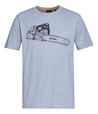 T-shirt męski STIHL MS 500i szary