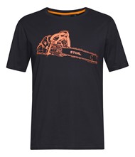 T-shirt męski STIHL MS 500i czarny